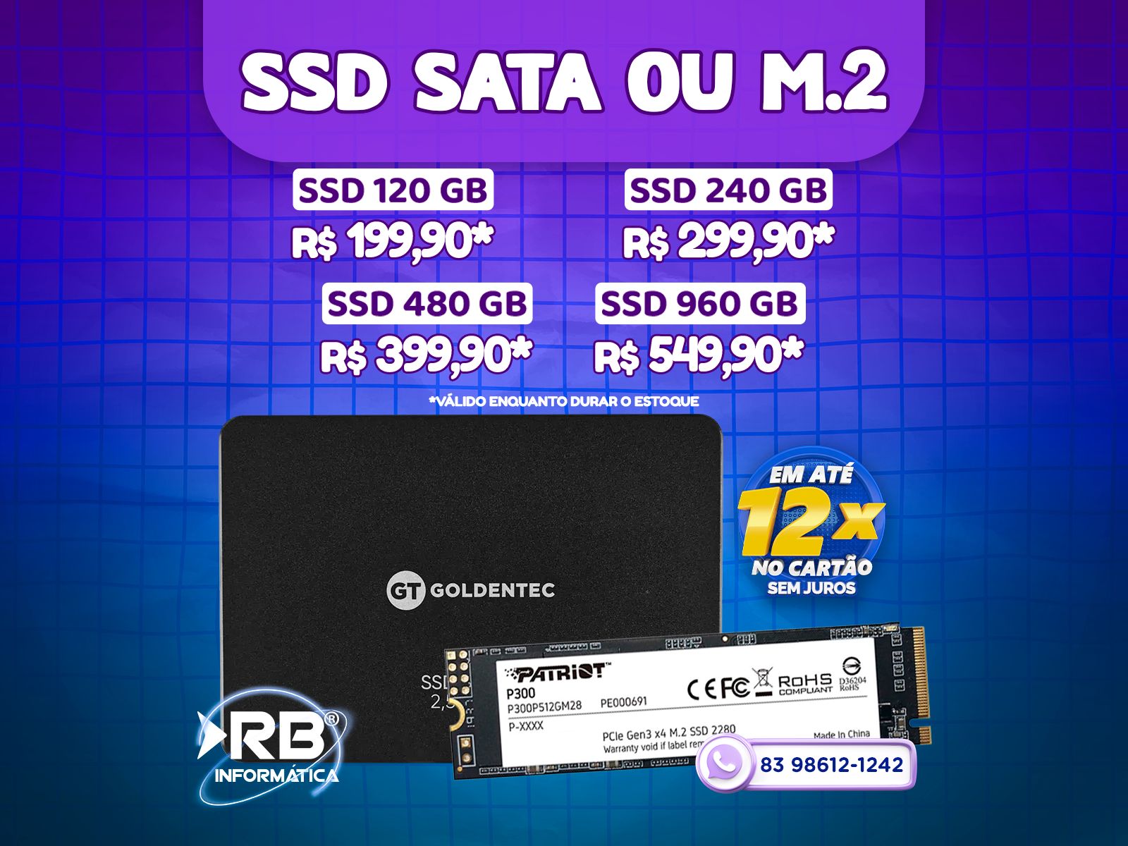 SSD SATA ou M.2