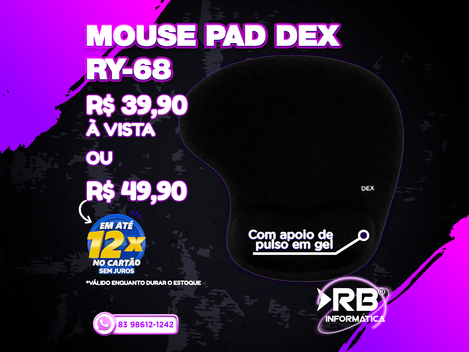 Mouse Pad Dex RY-68