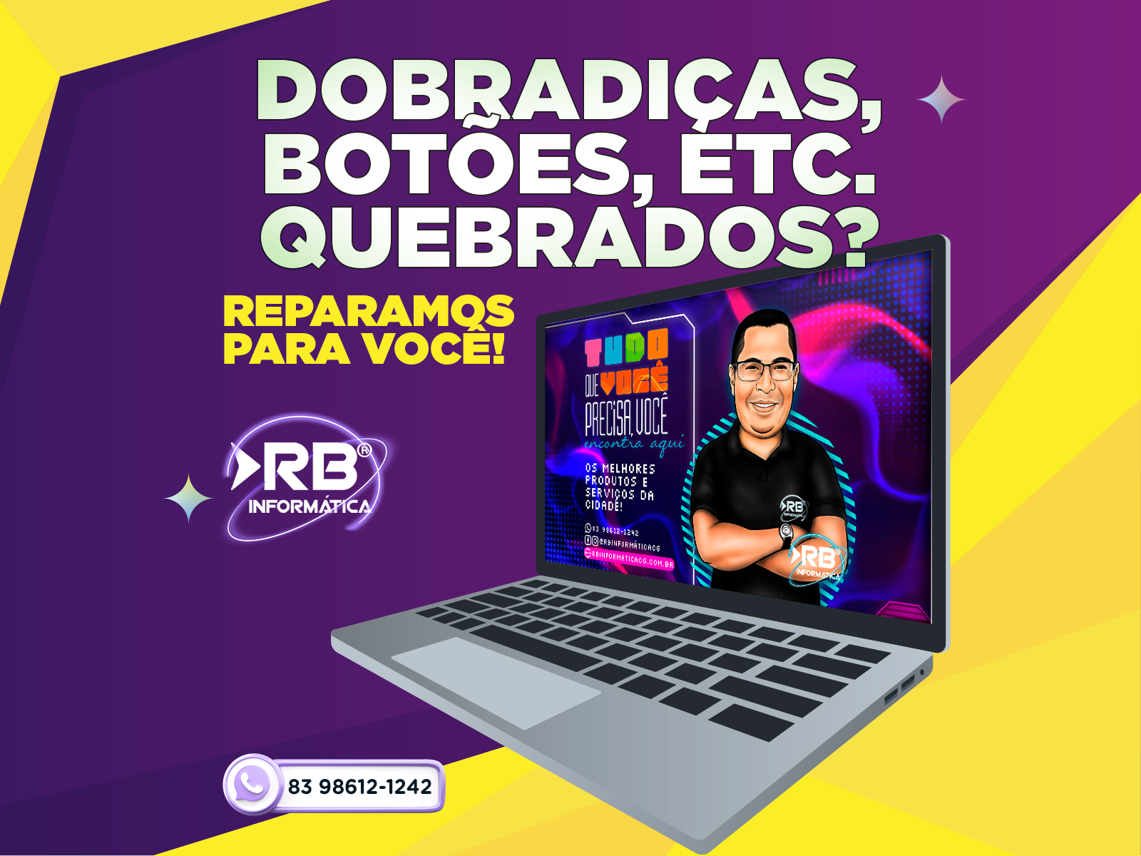 Dobradiças, botões, ETC. Reparamos pra vc!