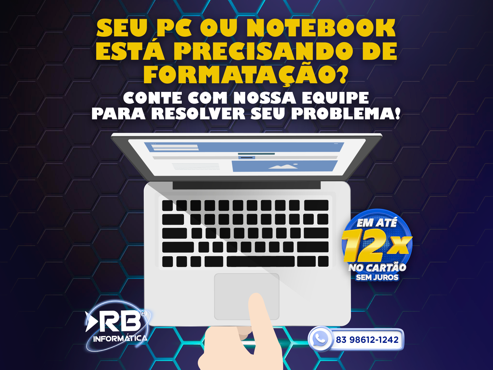 Seu PC ou Notebook Está Precisando De Formatação? Conte Com Nossa Equipe Para Resolver Seu Problema