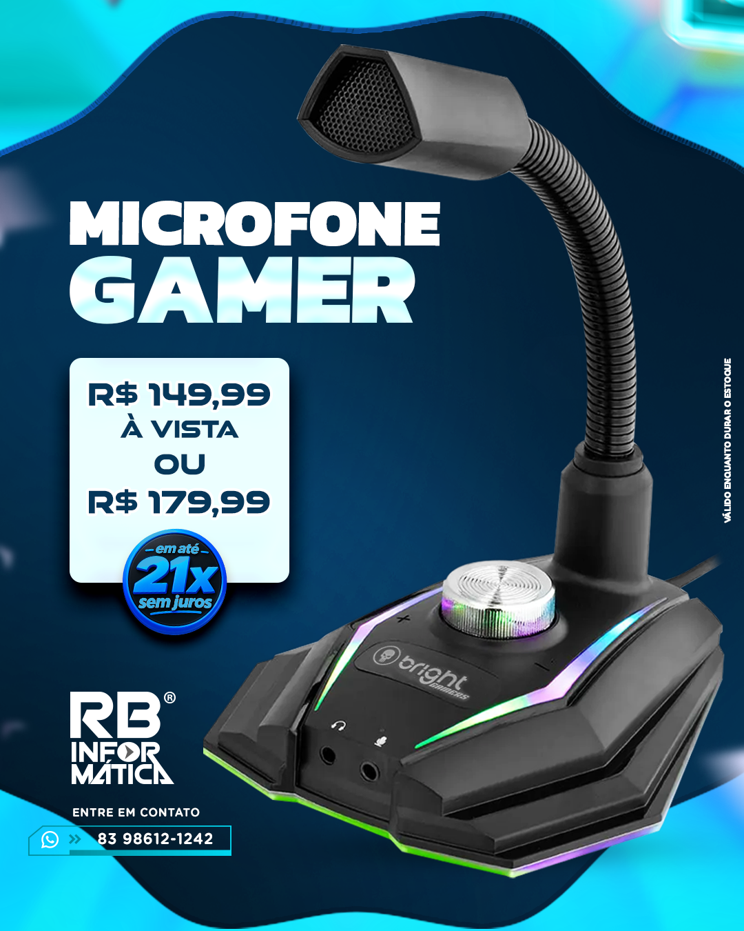 Microfone Gamer