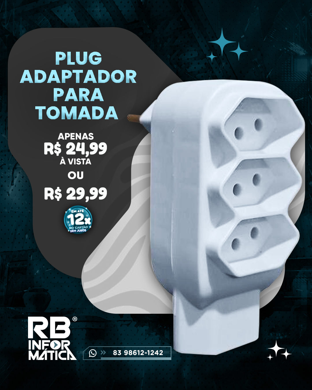 Plug adaptador para tomada