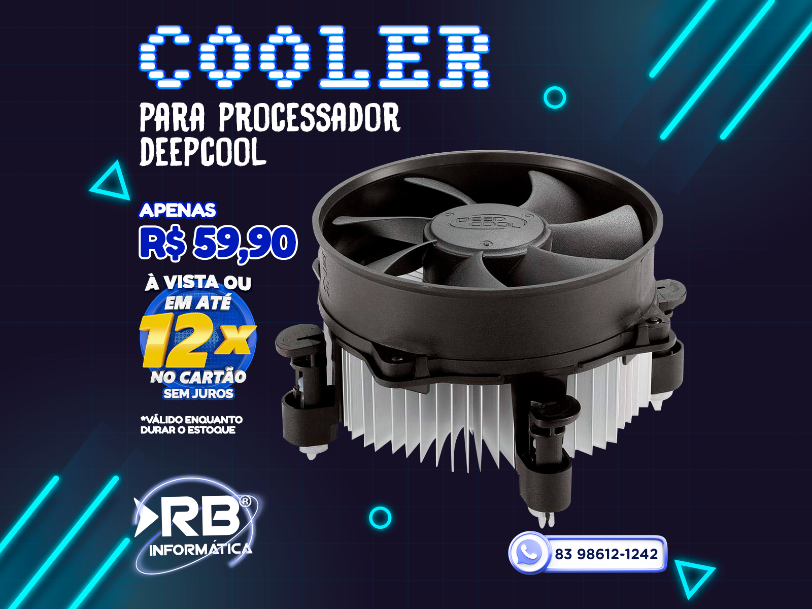 Cooler para processador DEEPCOOL