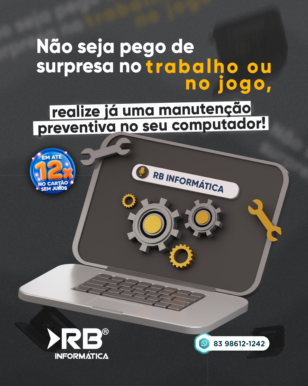 Não seja pego de surpresa no trabalho ou no jogo, realize já uma manutenção preventiva no seu computador!