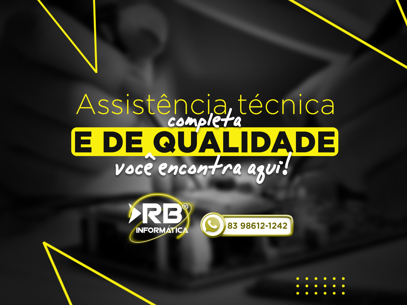 Assistência técnica completa e de qualidade você só encontra aqui!