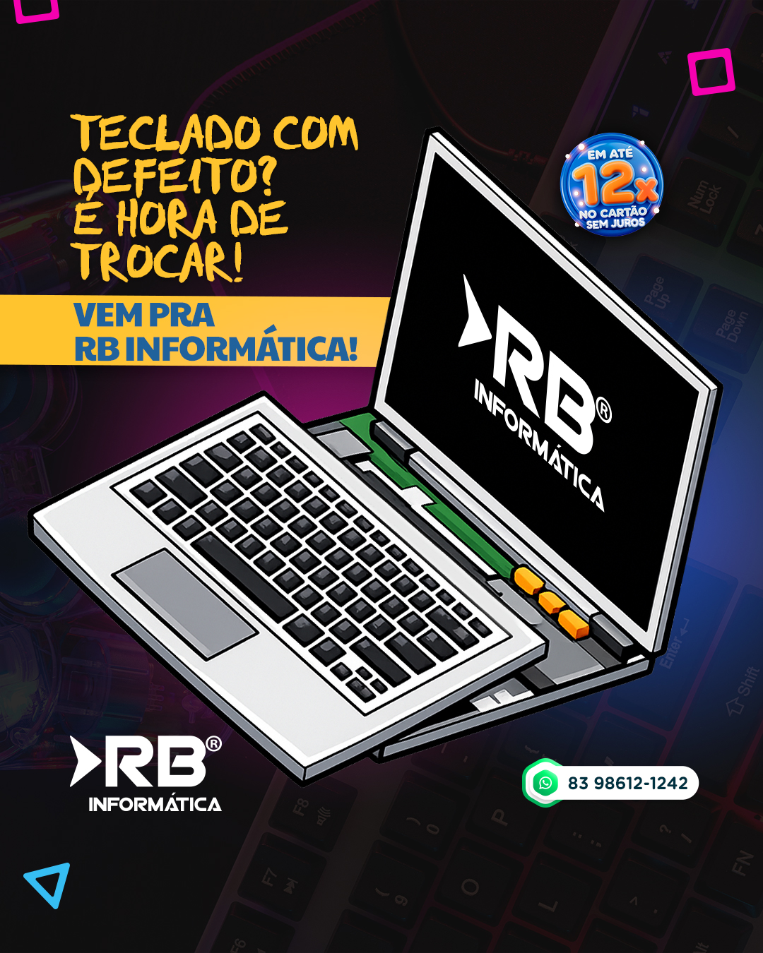 Teclado com defeito? É hora de trocar! 