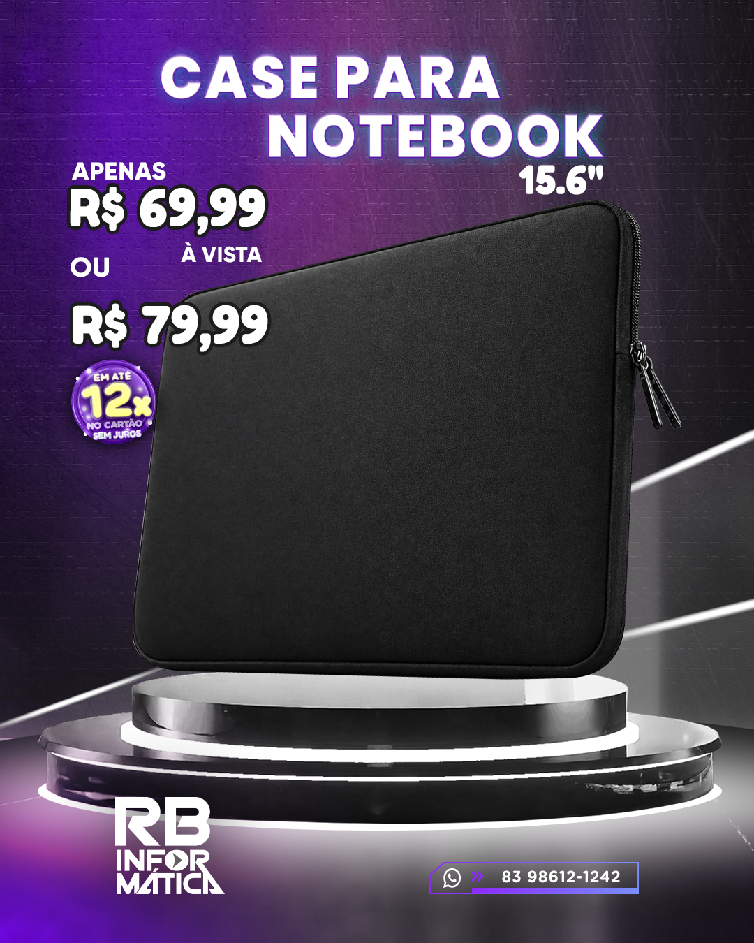 Case para Notebook 15.6