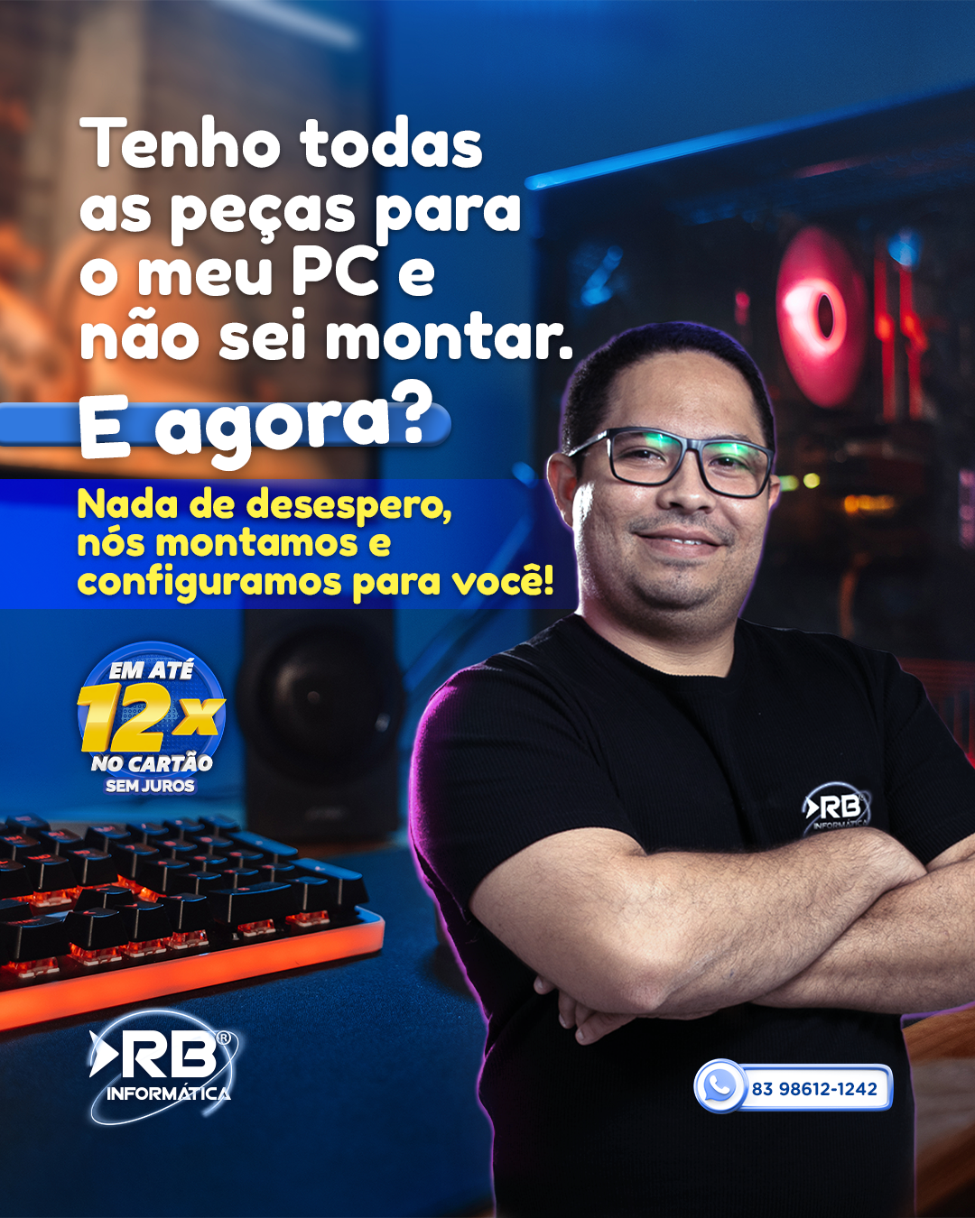 Tenho todas as peças para o meu PC e não sei montar. E agora? Nada de desespero, nós montamos e configuramos para você!