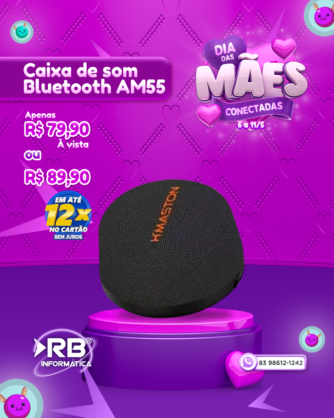 Caixa de Som Bluetooth AM55