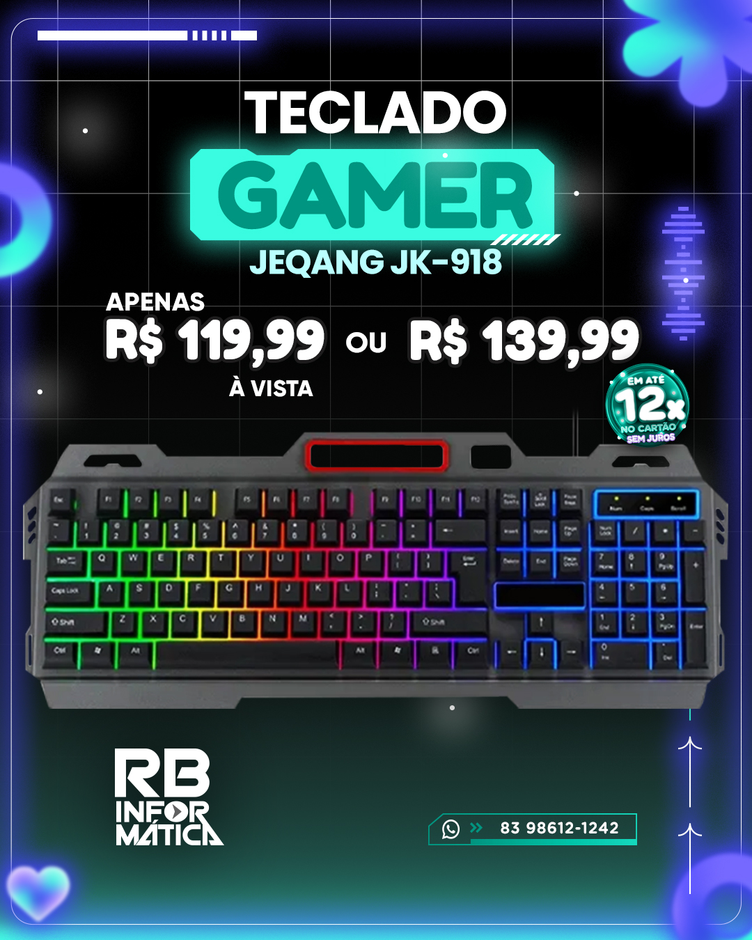 Teclado Gamer JEQANG JK-918