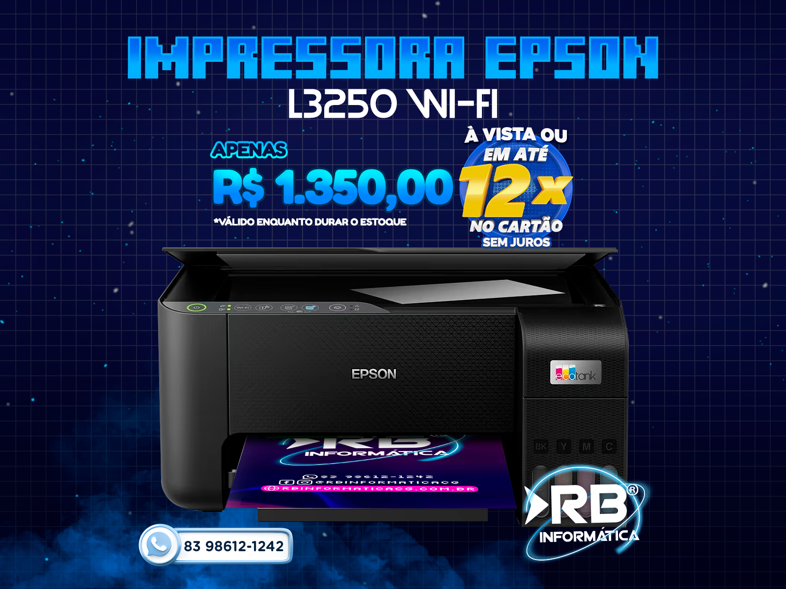 Impressora EPSON L3250 WIFI