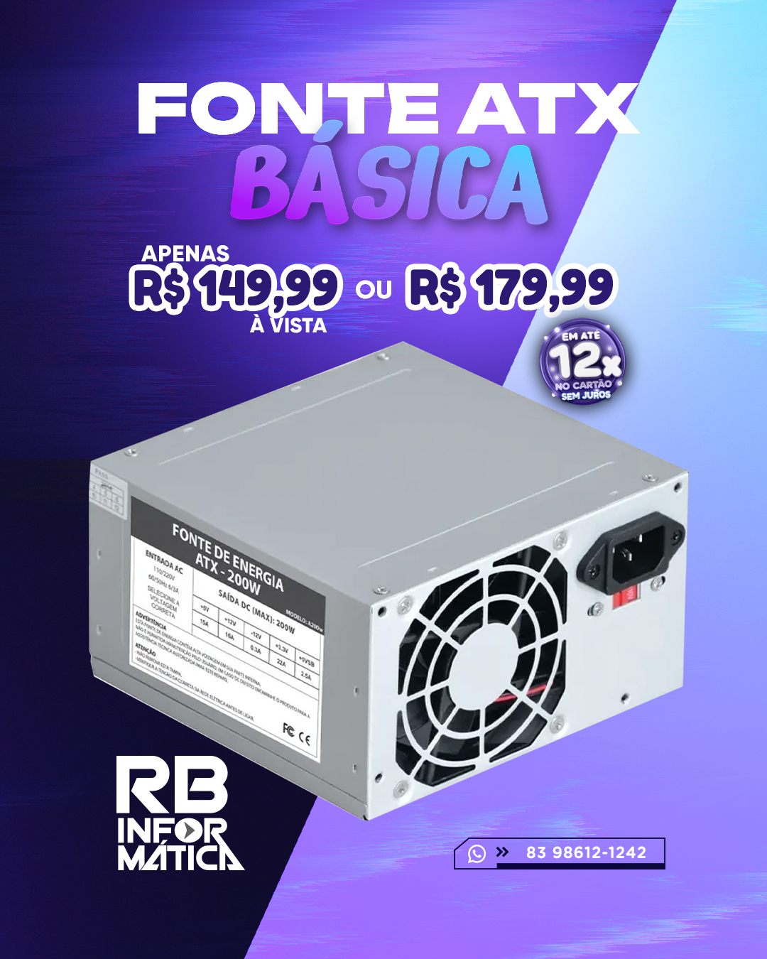 Fonte ATX Básica
