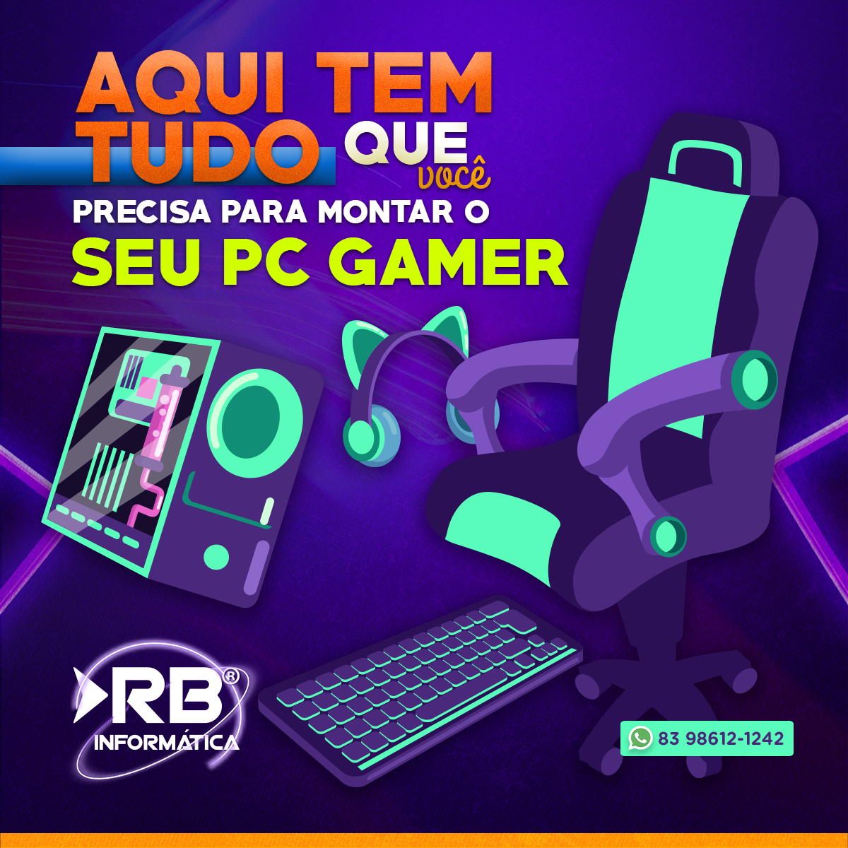 Quer montar o seu PC Gamer? Conte conosco.