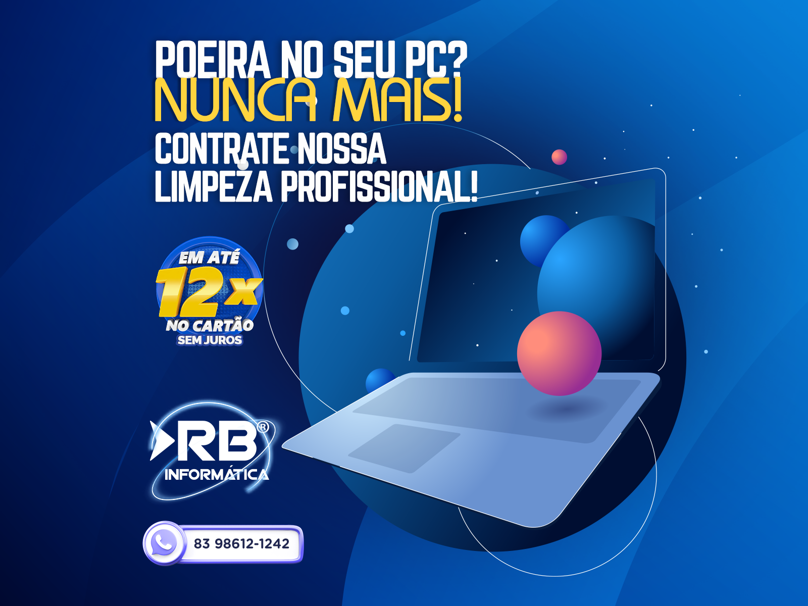 Poeira no PC? Contrate a nossa limpeza profissional!