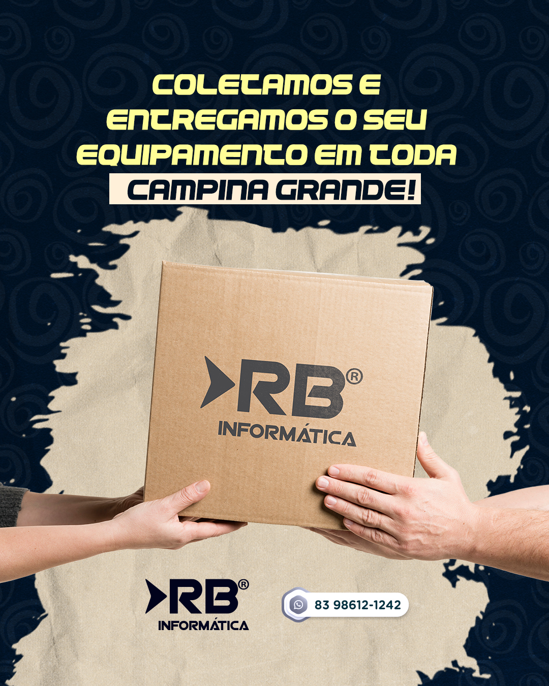 Coletamos e entregamos o seu equipamento em toda Campina Grande!