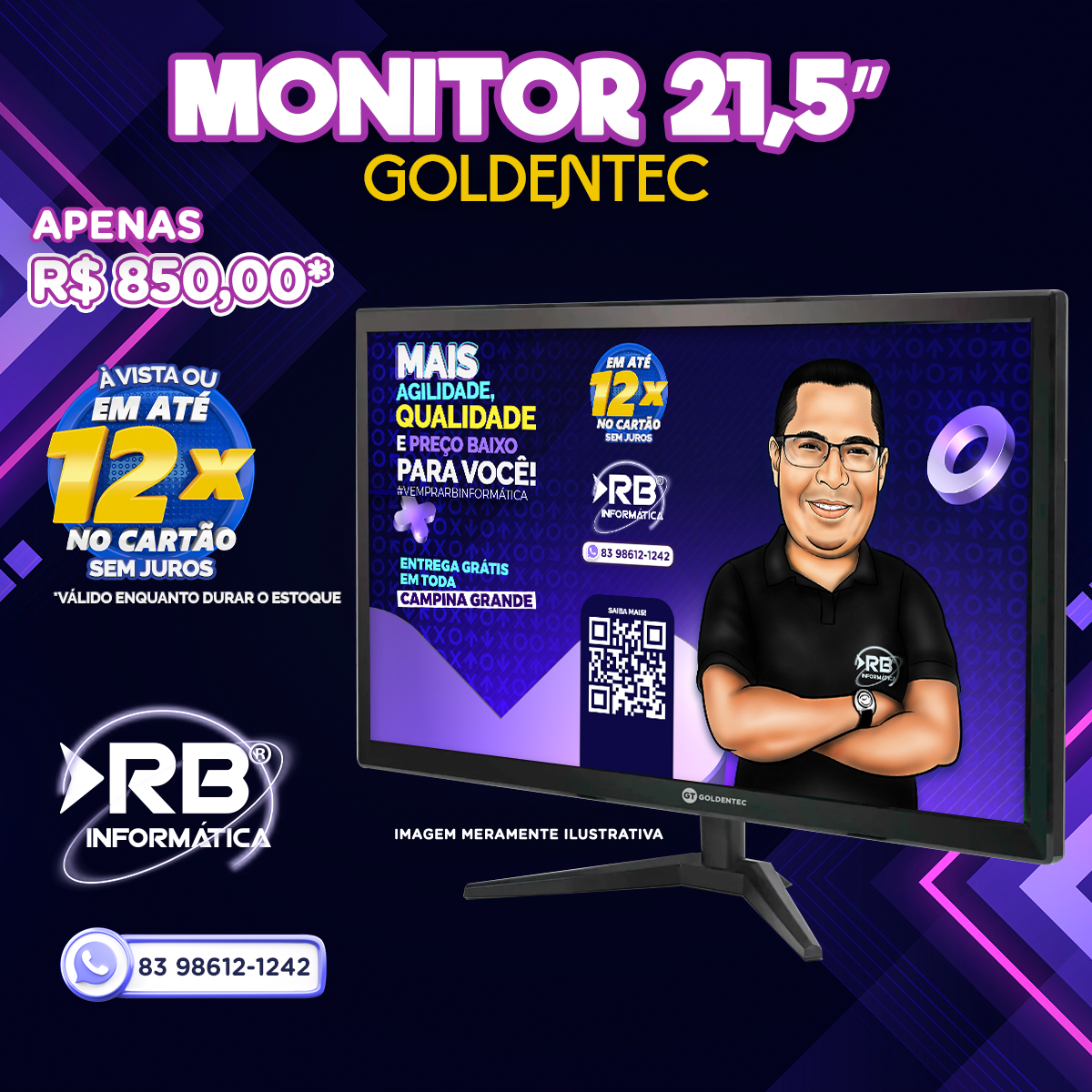 Monitor 21,5” Goldentec