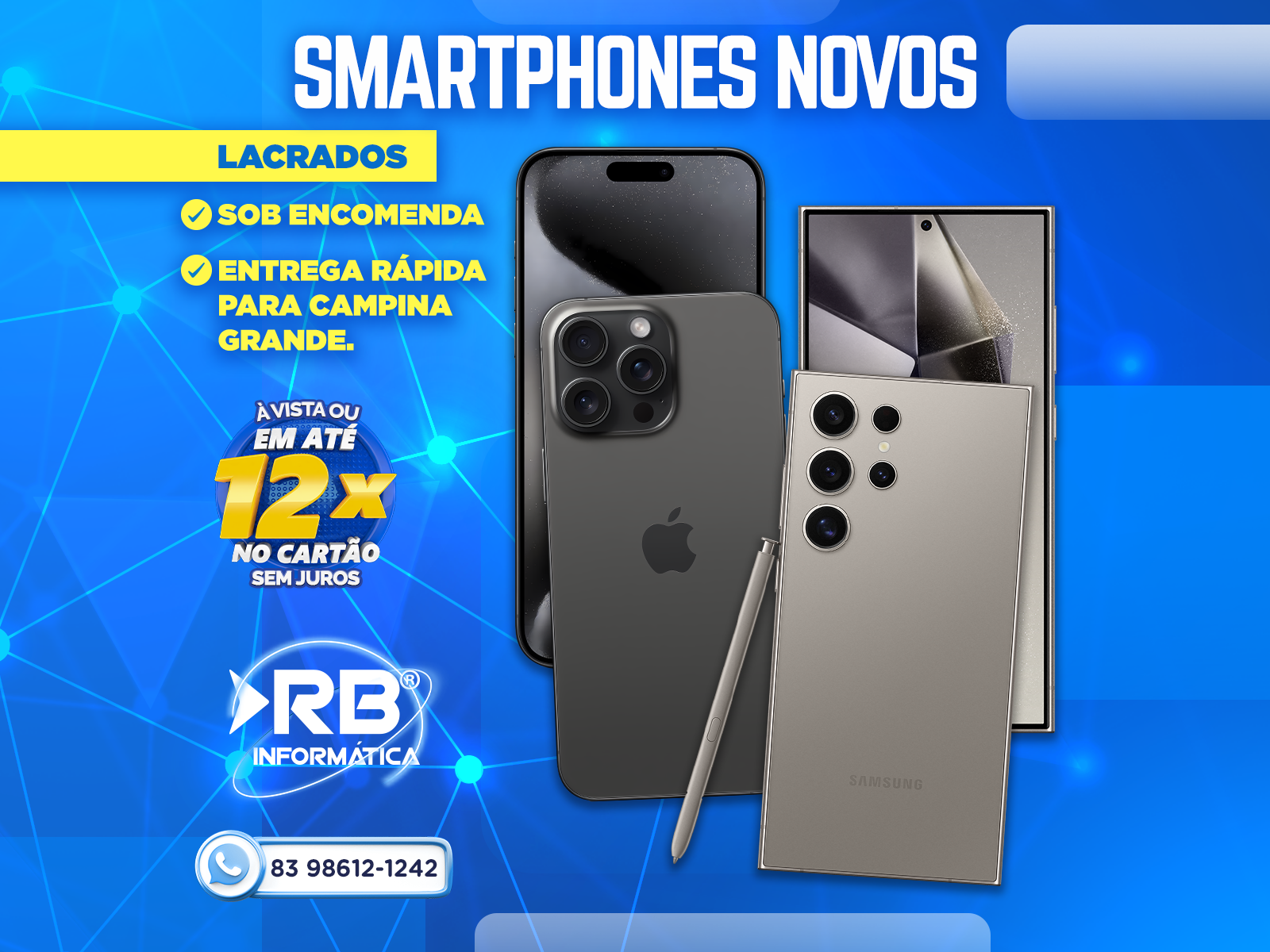 Smartphone novo sob encomenda