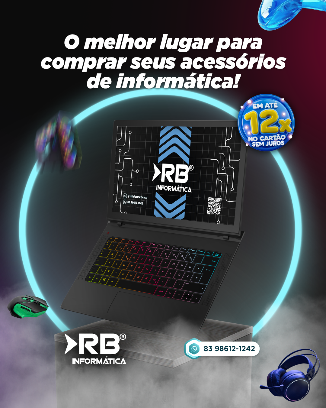 O melhor lugar para comprar seus acessórios de informática!