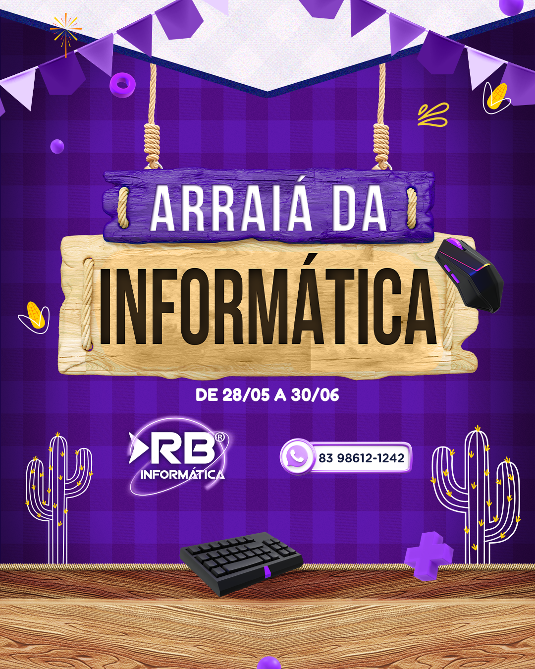 Ofertas quentinhas para você aproveitar o São João na RB Informática!