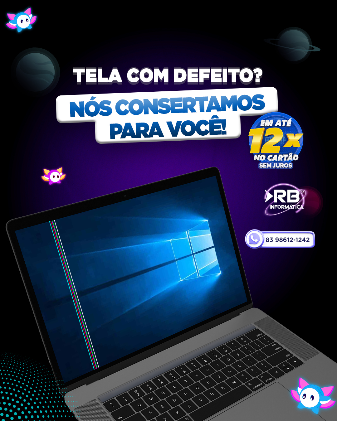Tela com defeito? Nós consertamos para você!