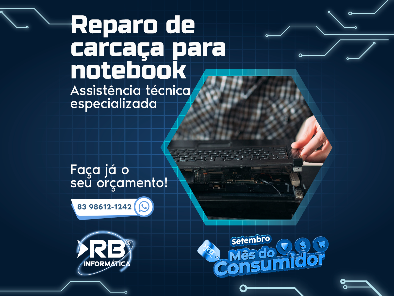 Reparo de Carcaça para Notebook